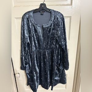 Robert Louis brand 2X peasant style tunic velvet